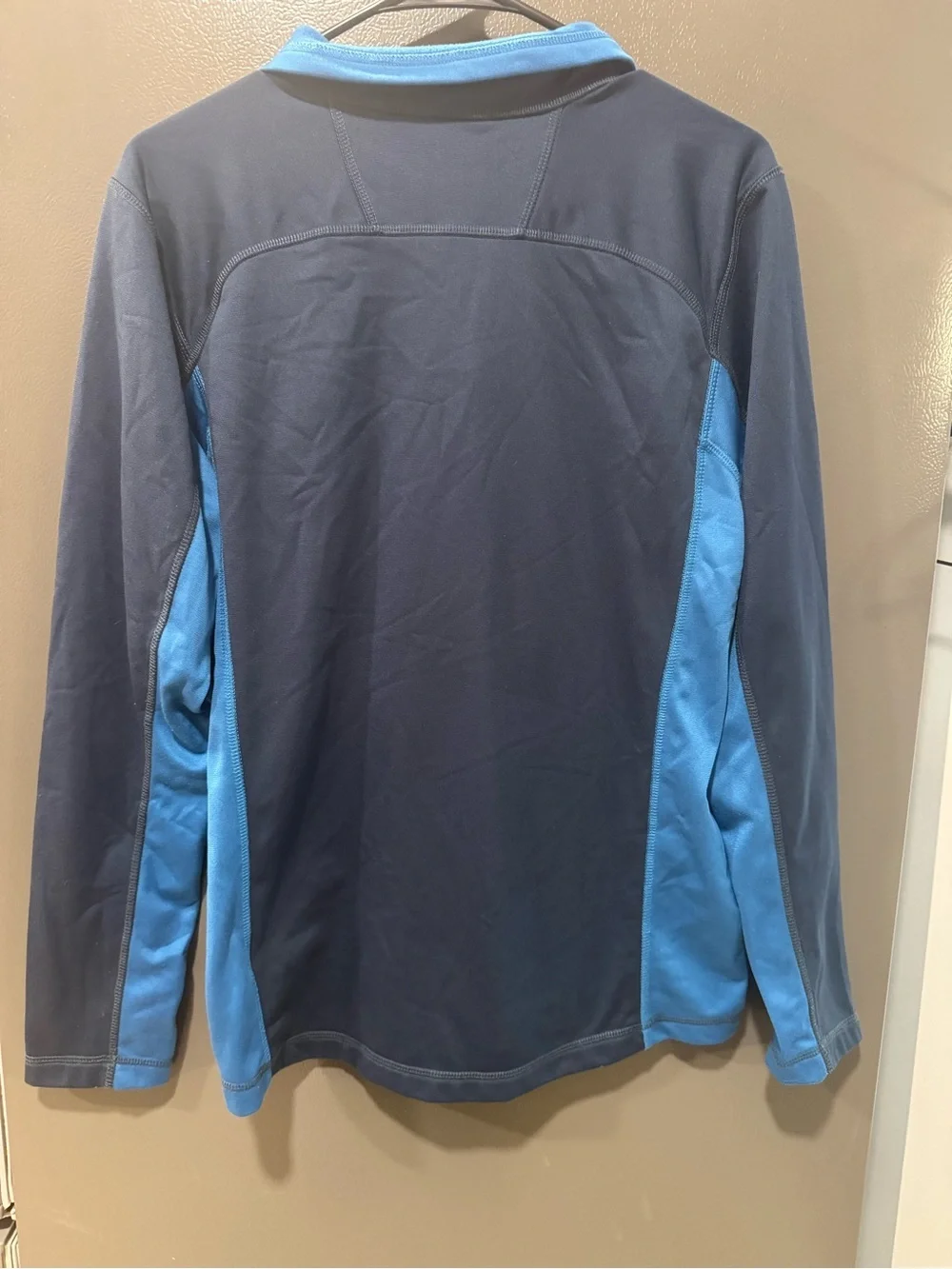 The North Face Men's Half-Zip Performance Fleece - Navy & Bright Blue Size S